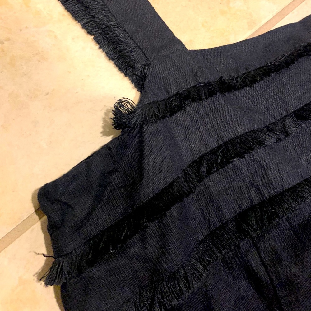 Loft Sleeveless Linen Black Too Medium